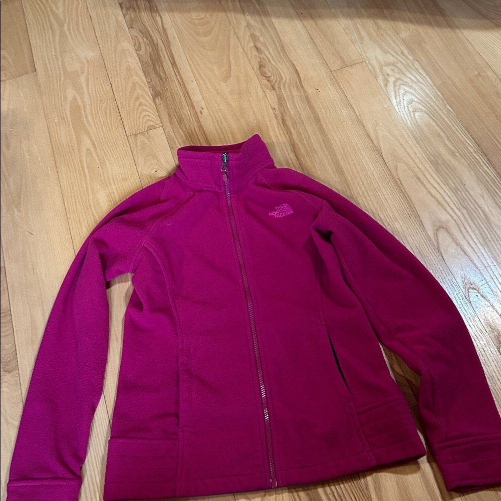 The North Face Fuchsia Full-Zip Fleece Jacket size small